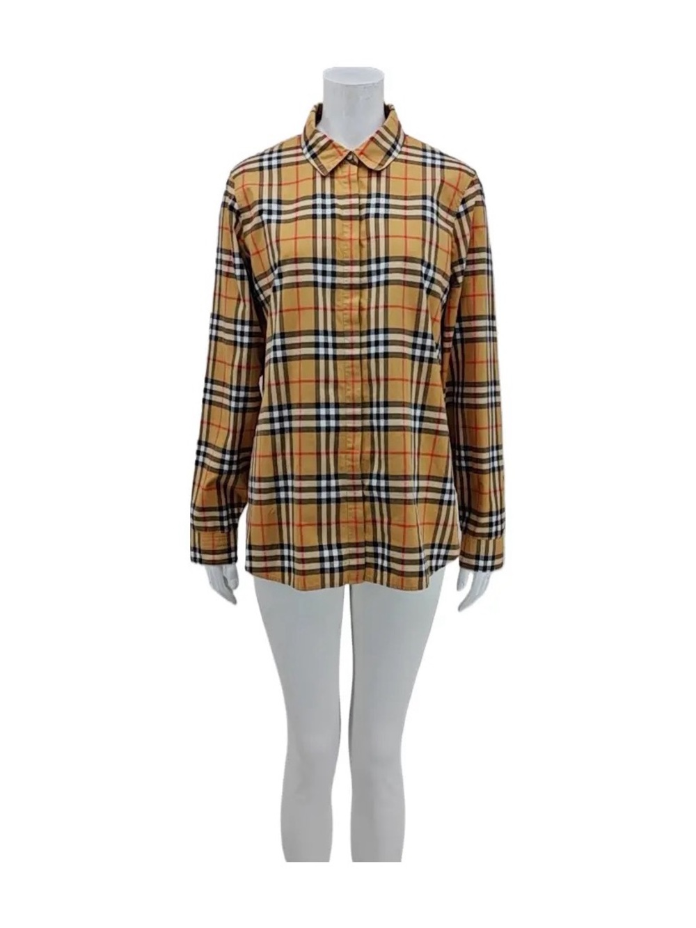 Burberry Tan, Black & Red Classic Plaid Shirt